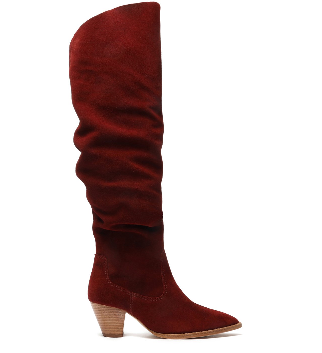 Bota longa camurça sales