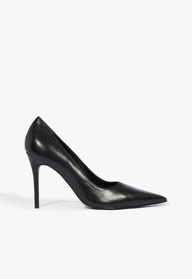 Scarpin Ines High Couro Preto