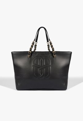 Bolsa Shopping Daphne Grande Couro Preta
