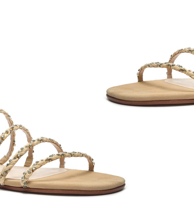 Slide Ráfia Glam Natural Slide Ráfia Glam Natural