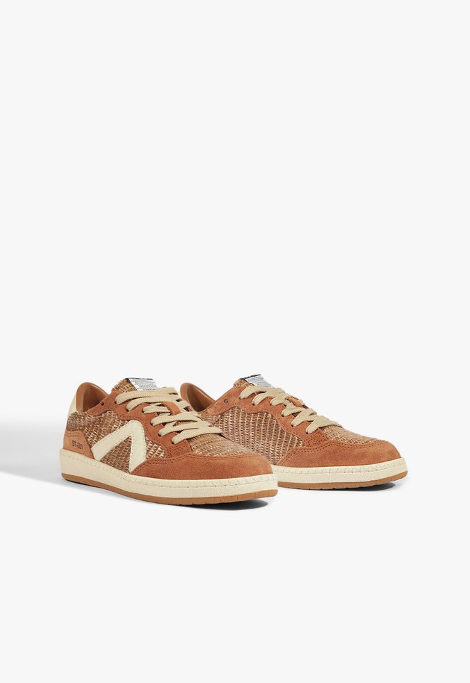 Tênis Ráfia Mix Marrom | Schutz