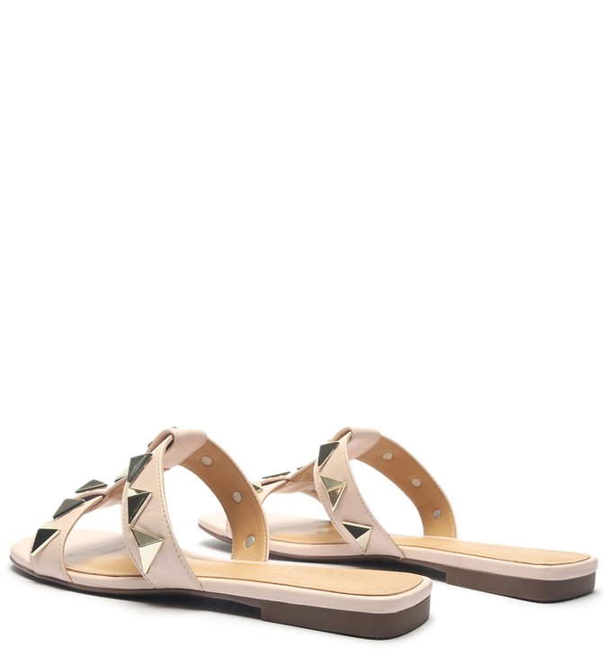 Sandália Rasteira Tachas Rosa Bebê Sandália Rasteira Tachas Rosa Bebê