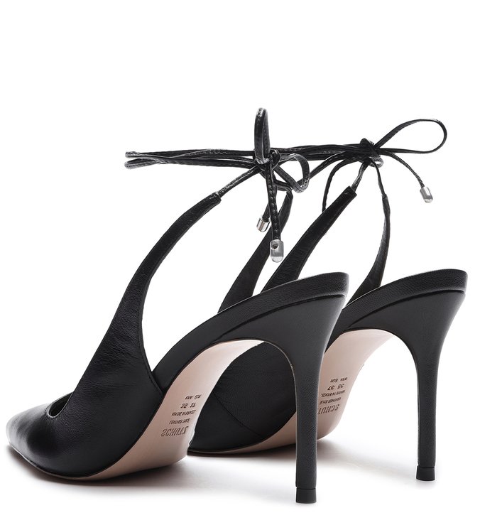 Schutz x Ginger Scarpin Lace-Up Black Schutz x Ginger Scarpin Lace-Up Black
