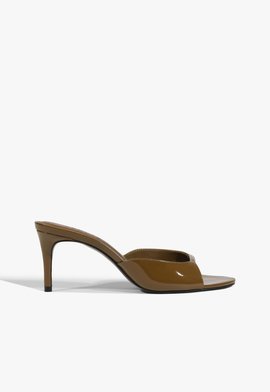 Tamanco Mule Arlette Couro Marrom