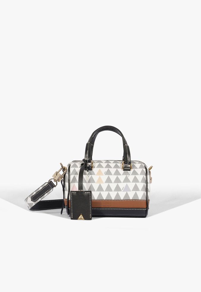Vista 3 Bolsa Pequena Bowling Triangle Branca Schutz Schutz