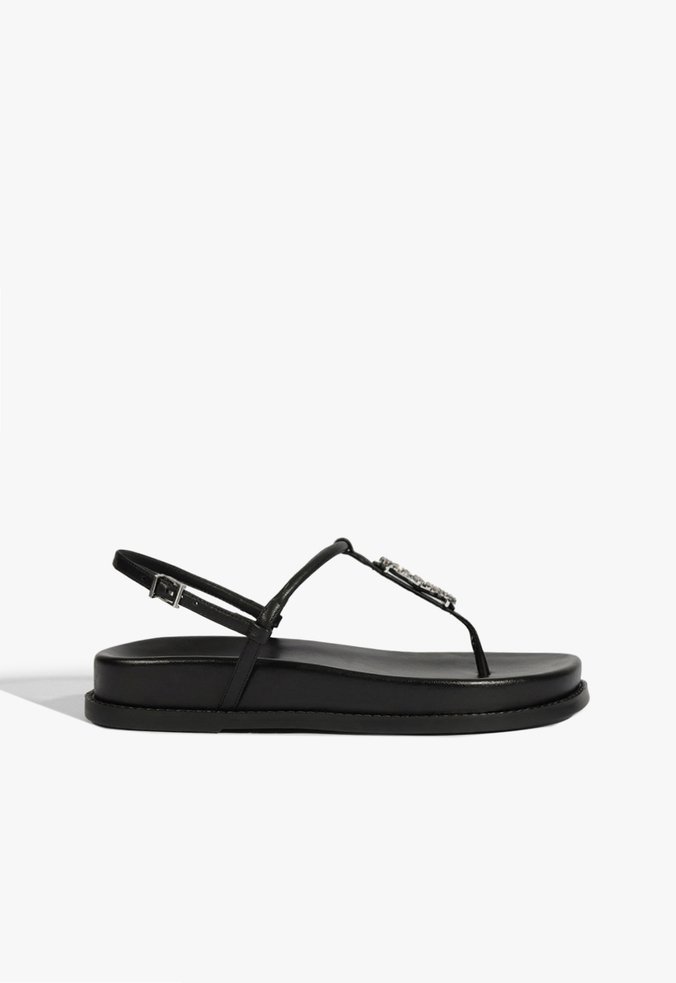 Sandália Papete Couro Schutz Preta