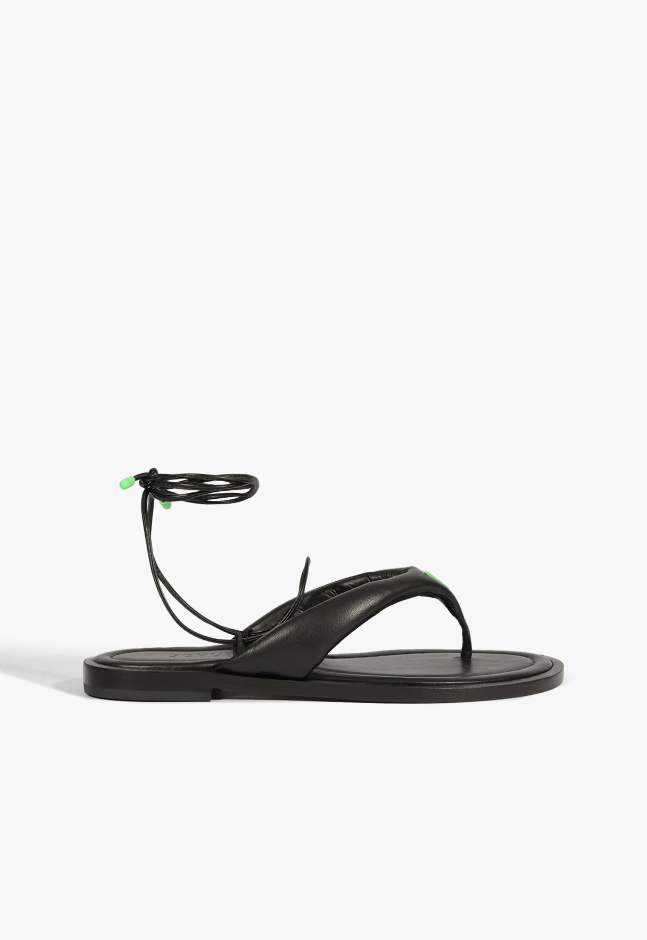 Rasteirinha Thong Couro Preta | Schutz