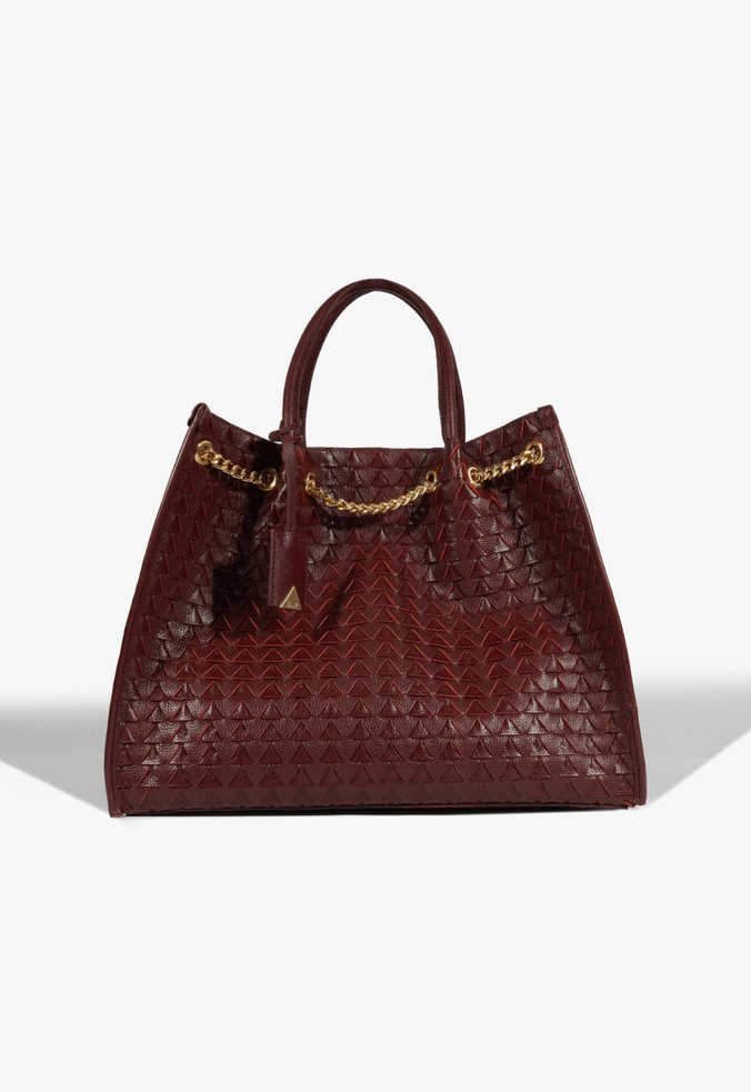 Bolsa Tote Maxi Rebecca Couro Vinho