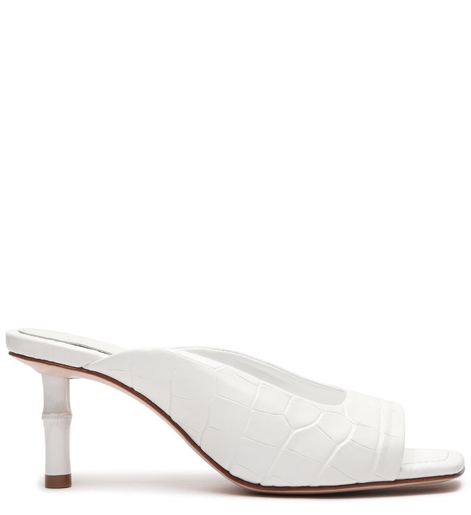Sandália Mule Ella Bambu White