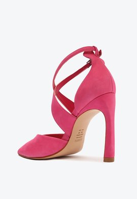 Sapato Scarpin Nobuck Skyla Pink