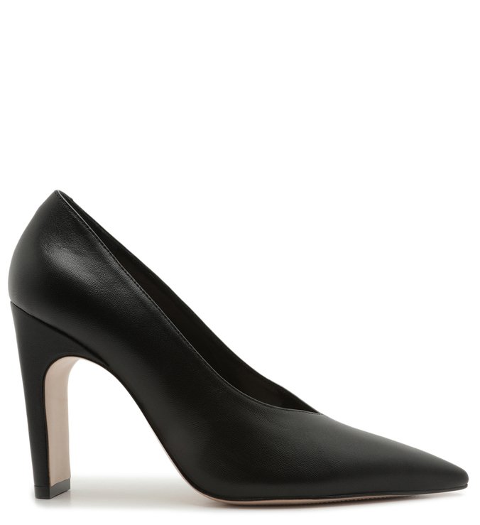 Sapato Scarpin Couro Preto
