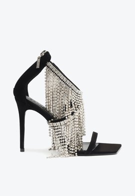 Sandália Kendall Shine Camurça Preta