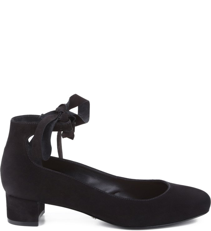 Scarpin Ballerina Block Heel Black
