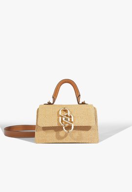 Bolsa Mini Satchel Soul Ráfia Natural