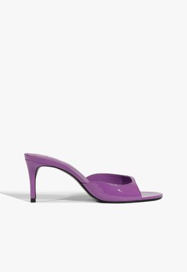 Tamanco Mule Arlette Couro Roxo