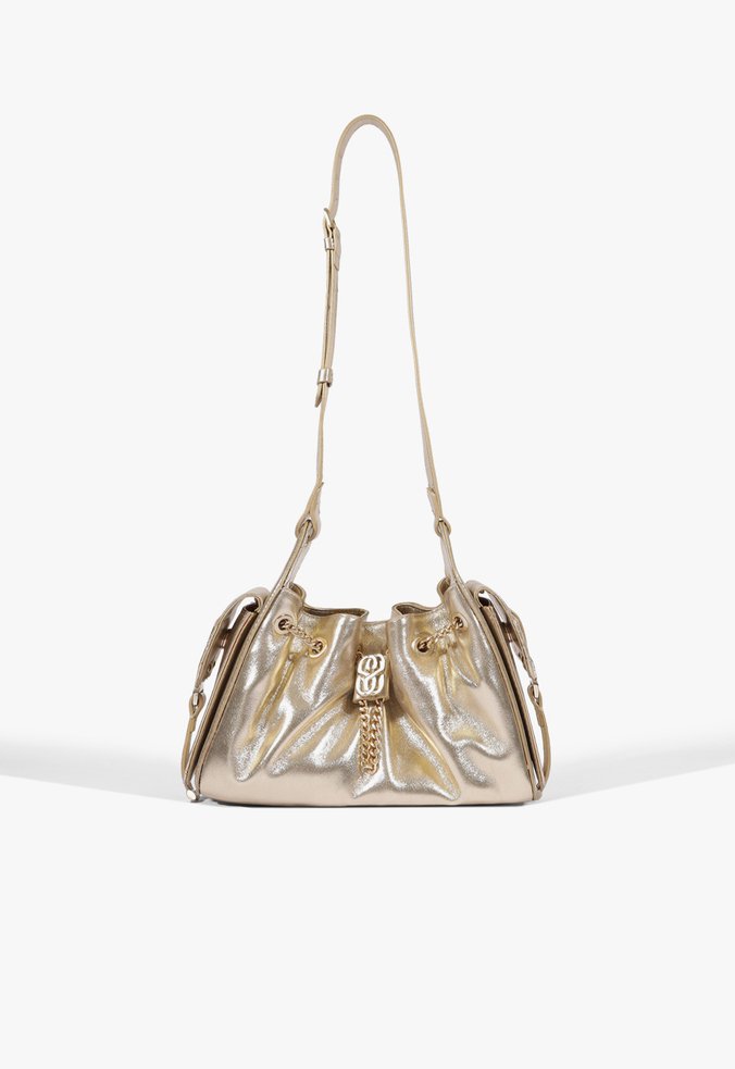 Bolsa Mini Lilibet Couro Dourada