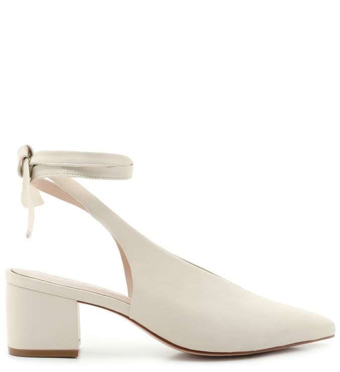 SCARPIN LEATHER WHITE SCARPIN LEATHER WHITE