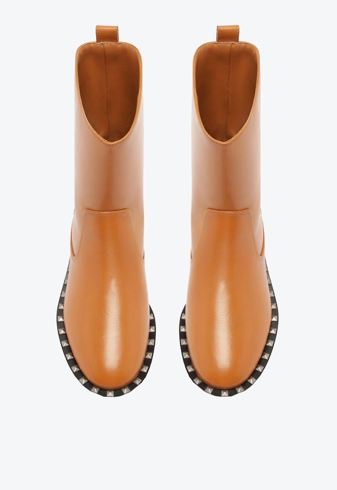 Bota Bennie Mid Cal Couro Marrom | Schutz