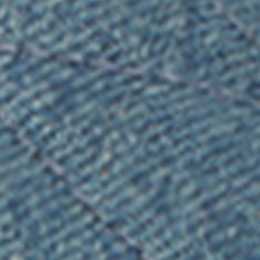 Sandália Papete Tiras Couro Jeans Azul