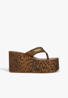 Chinelo Zoe Plataforma Estampa Animal