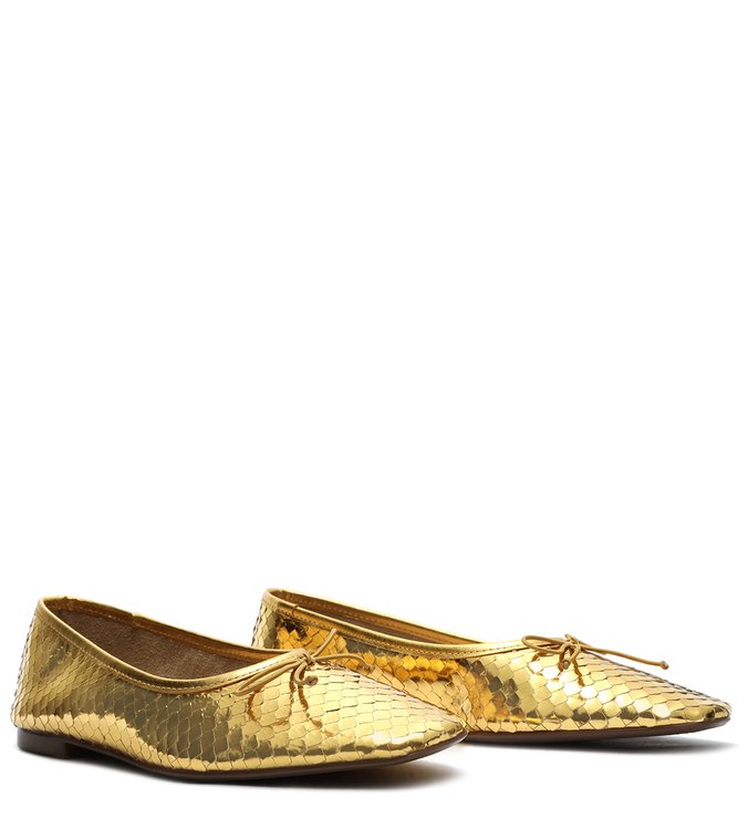 Sapatilha Ballerina Metalic Gold Sapatilha Ballerina Metalic Gold