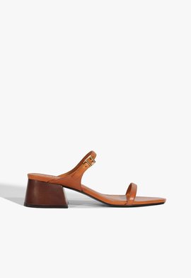 Tamanco Fresh Boho Couro Marrom