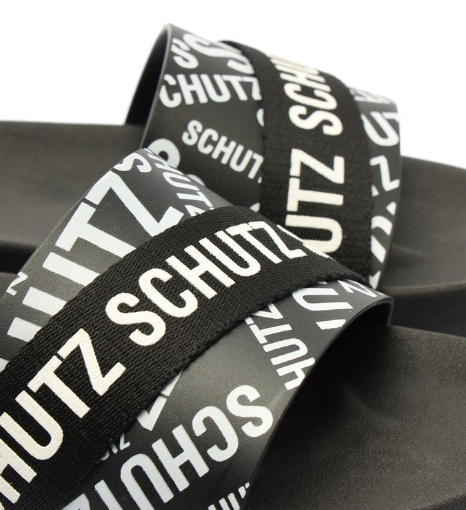 Chinelo Slide Jellys Schutz Preto