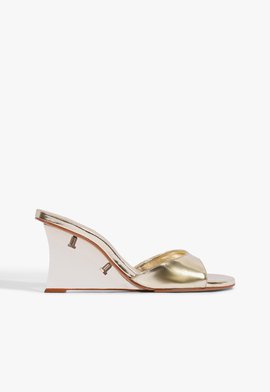 Sandália Stella Mule Couro Dourada