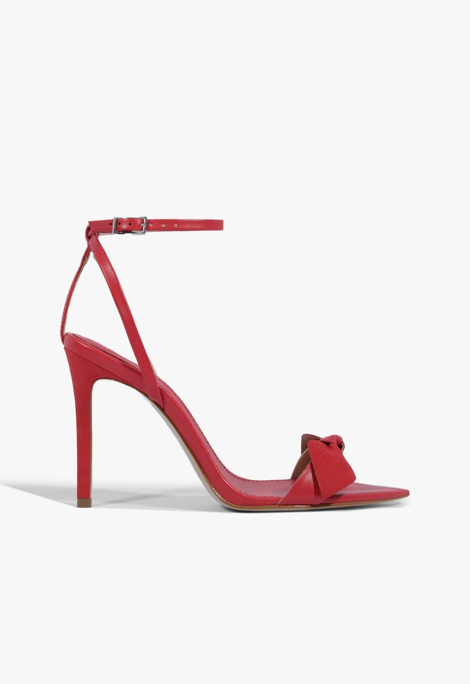 Sandália Salto Emily Laço Vermelho