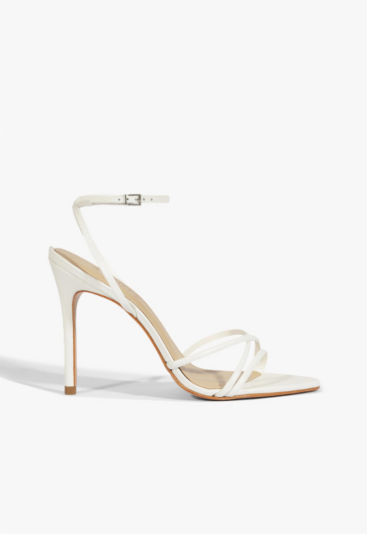 Sandália Salto Alto Couro Branca | Schutz