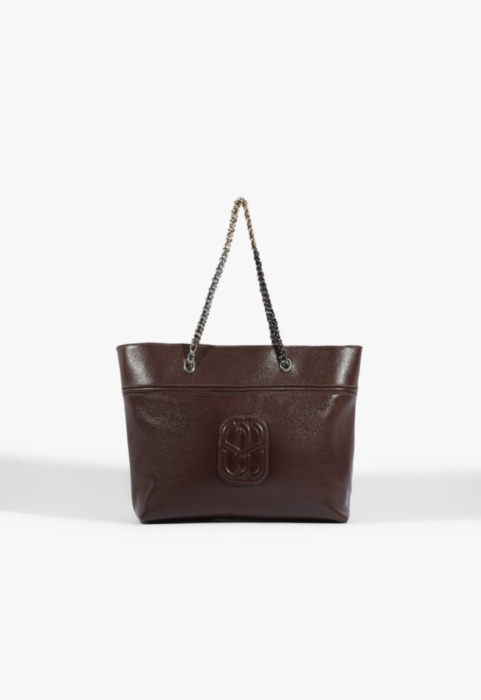 Bolsa Mini Shopping Belle Couro Marrom
