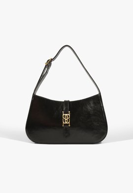 Bolsa Hobo Harper Média Couro Preta