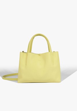 Bolsa Tote Liah Média Couro Amarela