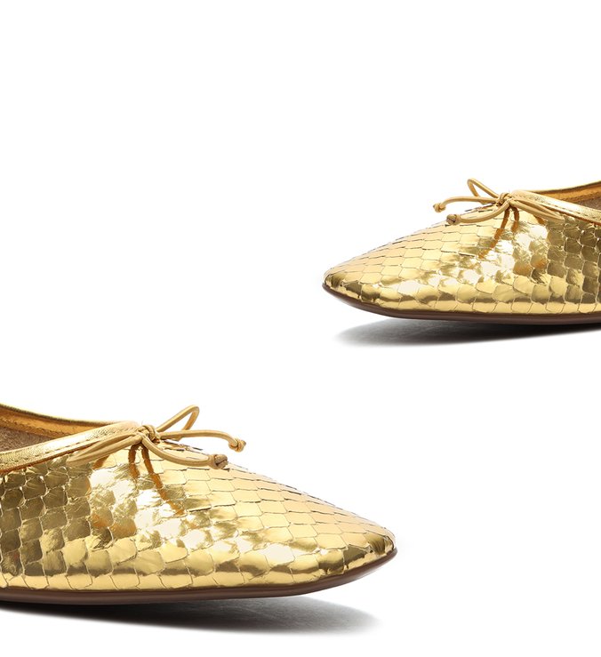 Sapatilha Ballerina Metalic Gold Sapatilha Ballerina Metalic Gold