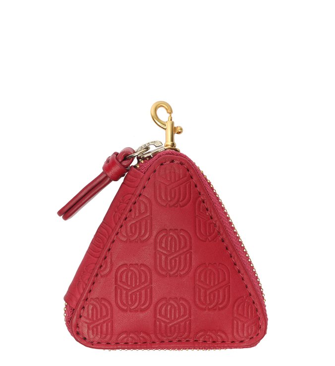 Porta-Máscara Emblem Couro Vermelho