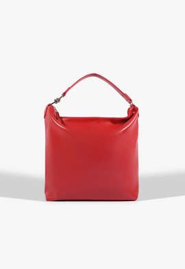 Bolsa Hobo Couro Vermelha