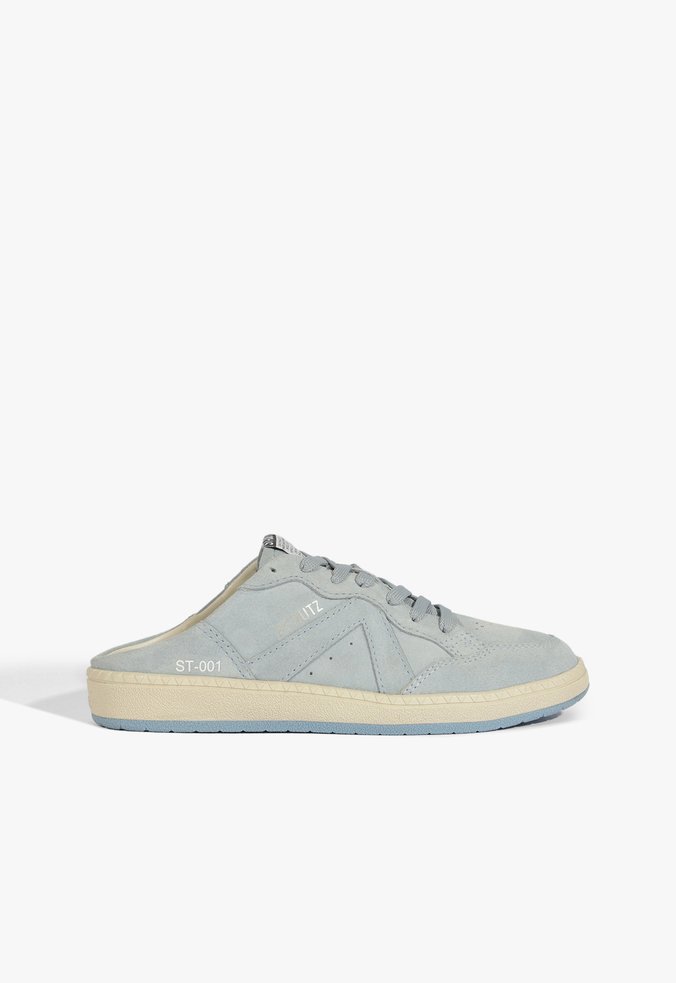 Tênis Mule ST Camurça Azul