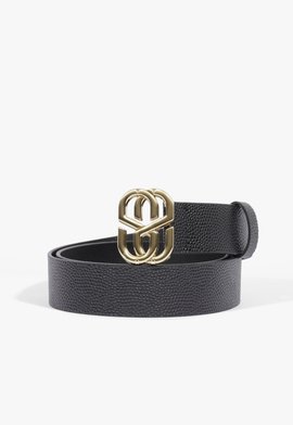 Cinto Emblem Couro Preto