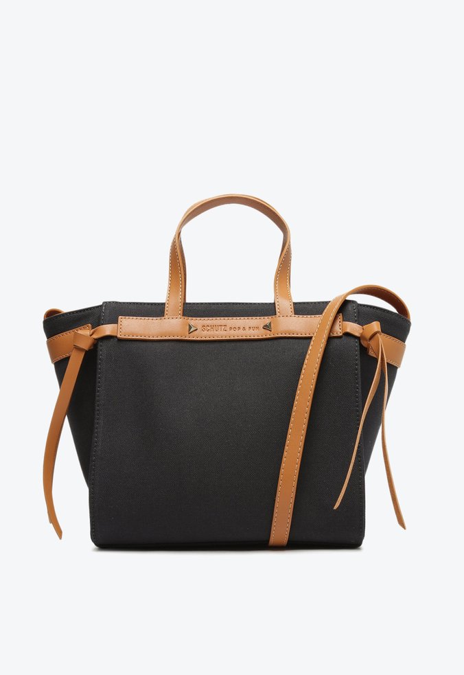 Bolsa Tote Média Zoe Lona Preta