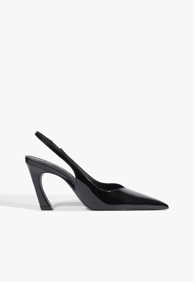 Scarpin Slingback Lexi Couro Preto