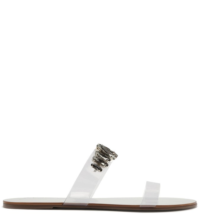 SLIDE VINIL GLAM STONES PRATA SLIDE VINIL GLAM STONES PRATA