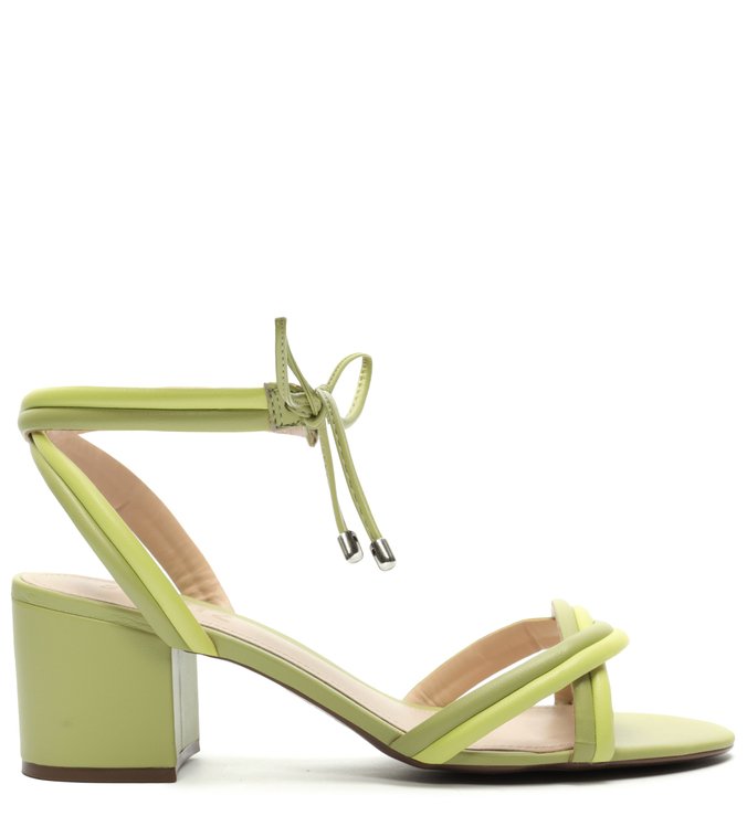 Sandália Block Heel Strings Mellow Green