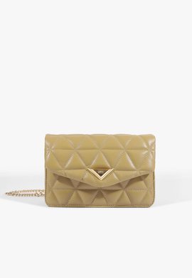 Bolsa Média Tiracolo 944 Matelassê Couro Verde