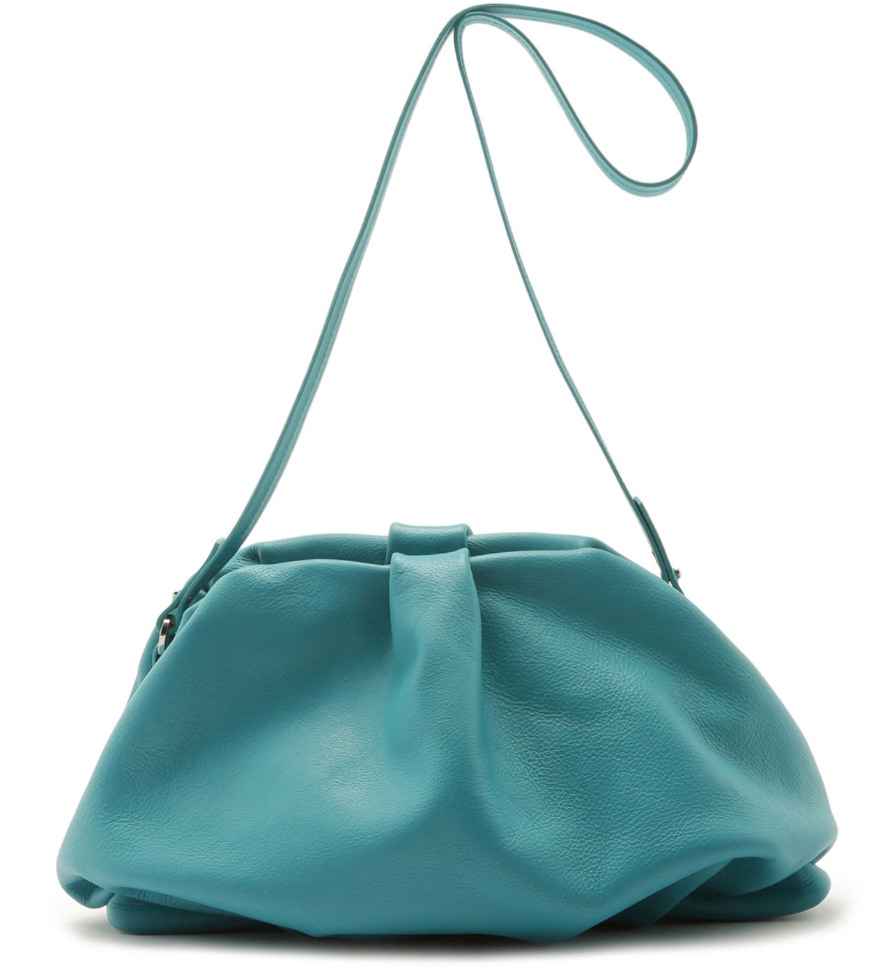 Bolsa MAXI CLUTCH AVRIL COURO AZUL | Schutz