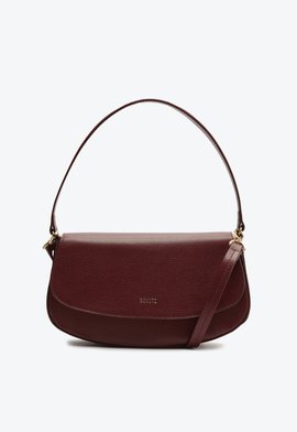 Bolsa Tiracolo Média Baguette Esther Couro Vinho