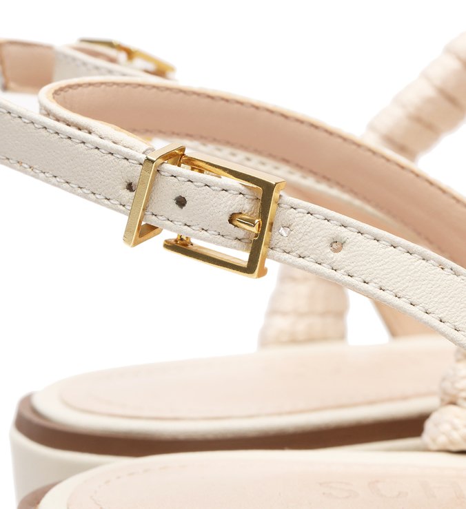 Sandália Flatform Texture White Sandália Flatform Texture White