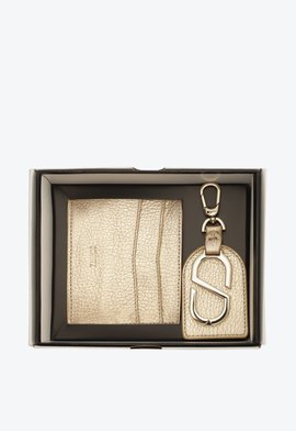 Kit Porta CartÃµes e Chaveiro Gizzy Branco