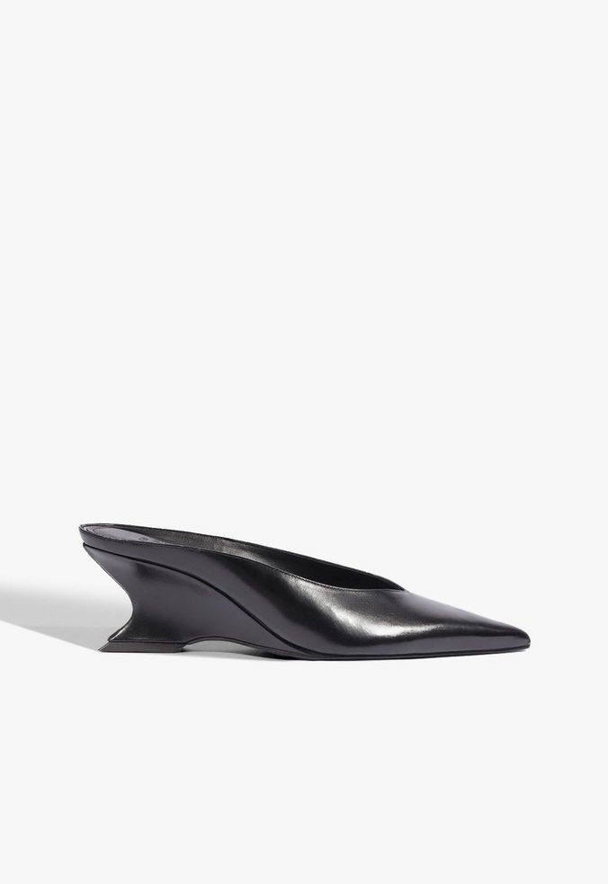 Mule Siena Mid Couro Preto