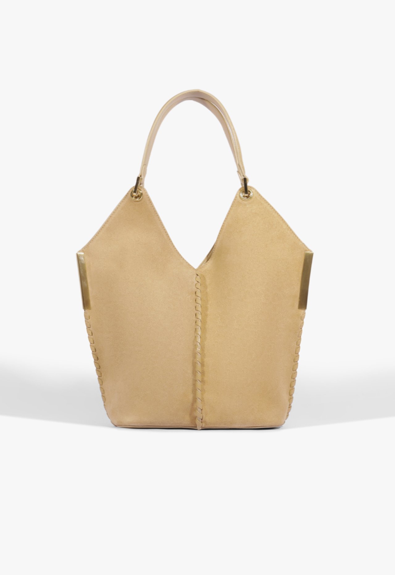 Vista 2 Bolsa Mini Hobo Josie Camurça Bege | Schutz Schutz BR Unissex Schutz BR Unissex