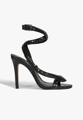 Sandália Courtney High Couro Preta